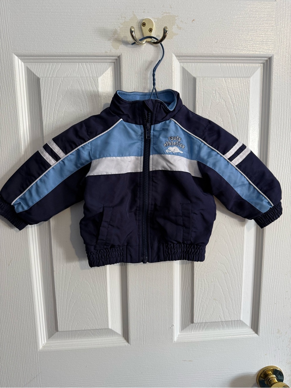 Roots Navy and Light Blue Kids Jacket